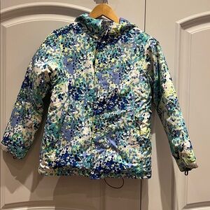 The North Face Girls Patterned Insulated Winter Jacket Size 10-12